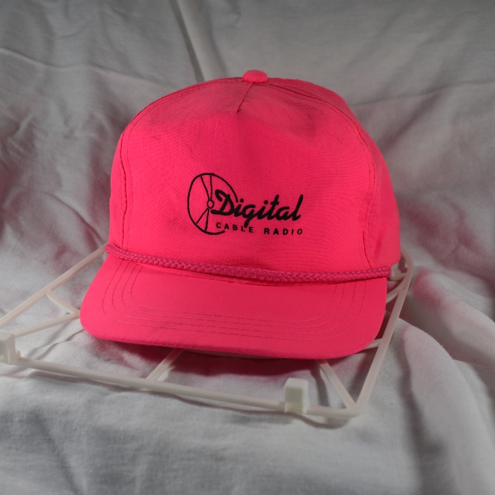 Hot Pink Vintage Digital Cable Hat